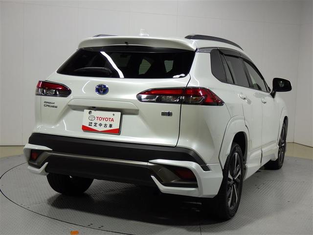 カローラクロス ハイブリッド Z ミュージックプレイヤー接続可 バックカメラ 衝突被害軽減システム ETC ドラレコ LEDヘッドランプ ワンオーナー フルエアロ 盗難防止装置 アルミホイール 電動シート スマートキー ハーフレザー(3枚目)