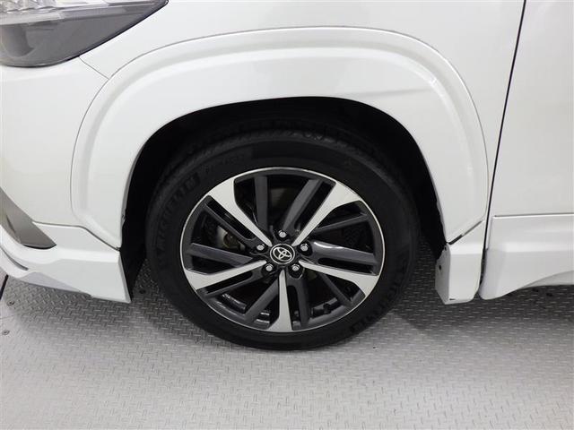 カローラクロス ハイブリッド Z ミュージックプレイヤー接続可 バックカメラ 衝突被害軽減システム ETC ドラレコ LEDヘッドランプ ワンオーナー フルエアロ 盗難防止装置 アルミホイール 電動シート スマートキー ハーフレザー(28枚目)