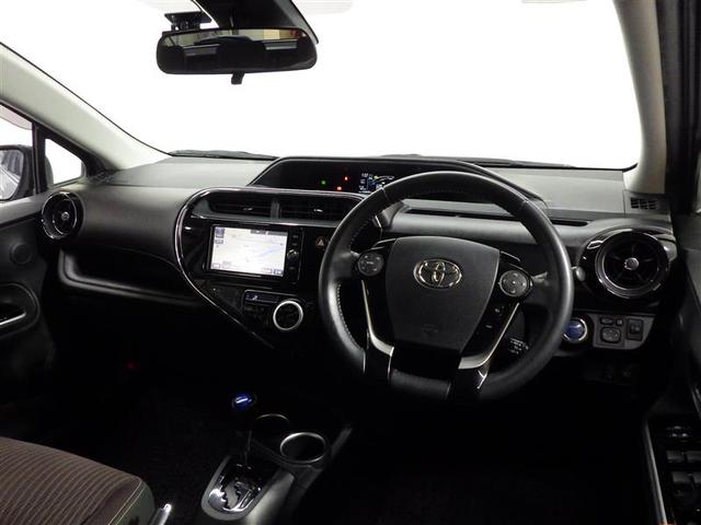 アクア Ｇ　フルセグ　メモリーナビ　ＤＶＤ再生　バックカメラ　衝突被害軽減システム　ワンオーナー　盗難防止装置　ＣＤ　スマートキー　オートクルーズコントロール　フル装備　エアバッグ　横滑り防止機能　ハイブリッド（5枚目）