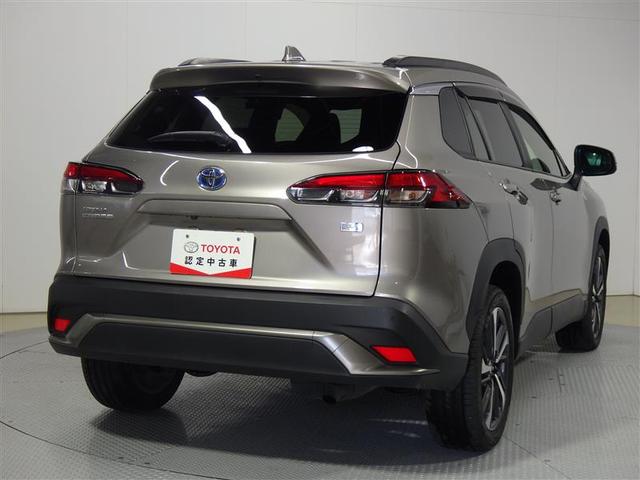 カローラクロス ハイブリッド　Ｚ　メモリーナビ　ミュージックプレイヤー接続可　バックカメラ　衝突被害軽減システム　ＥＴＣ　ドラレコ　ＬＥＤヘッドランプ　ワンオーナー　盗難防止装置　アルミホイール　電動シート　スマートキー　ハーフレザー（3枚目）