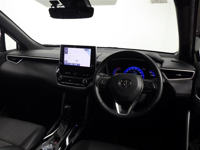 カローラクロス ハイブリッド　Ｚ　メモリーナビ　ミュージックプレイヤー接続可　バックカメラ　衝突被害軽減システム　ＥＴＣ　ドラレコ　ＬＥＤヘッドランプ　ワンオーナー　盗難防止装置　アルミホイール　電動シート　スマートキー　ハーフレザー（5枚目）