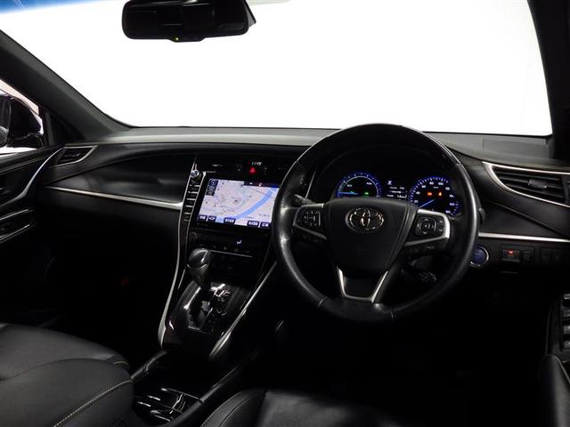 ハリアーハイブリッド プログレス 4WD フルセグ メモリーナビ DVD再生 ミュージックプレイヤー接続可 バックカメラ 衝突被害軽減システム ETC LEDヘッドランプ 盗難防止装置 アルミホイール CD 電動シート スマートキー(5枚目)