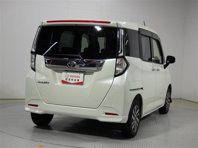 ルーミー カスタムＧ　衝突被害軽減システム　両側電動スライド　ＬＥＤヘッドランプ　ウオークスルー　ワンオーナー　アイドリングストップ　盗難防止装置　アルミホイール　ＣＤ　スマートキー　オートクルーズコントロール　フル装備（3枚目）