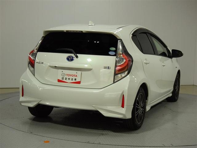 アクア Ｇソフトレザーセレクション　フルセグ　メモリーナビ　ＤＶＤ再生　バックカメラ　衝突被害軽減システム　ＥＴＣ　ＬＥＤヘッドランプ　フルエアロ　盗難防止装置　アルミホイール　ＣＤ　スマートキー　オートクルーズコントロール　フル装備（3枚目）