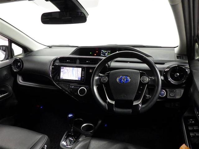 アクア Ｇソフトレザーセレクション　フルセグ　メモリーナビ　ＤＶＤ再生　バックカメラ　衝突被害軽減システム　ＥＴＣ　ＬＥＤヘッドランプ　フルエアロ　盗難防止装置　アルミホイール　ＣＤ　スマートキー　オートクルーズコントロール　フル装備（5枚目）