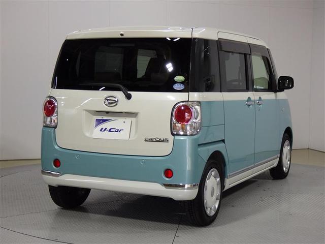 ムーヴキャンバス Ｘメイクアップリミテッド　ＳＡＩＩＩ　ＤＶＤ再生　バックカメラ　衝突被害軽減システム　ＥＴＣ　両側電動スライド　アイドリングストップ　盗難防止装置　ベンチシート　ＣＤ　スマートキー　フル装備　エアバッグ　横滑り防止機能（3枚目）