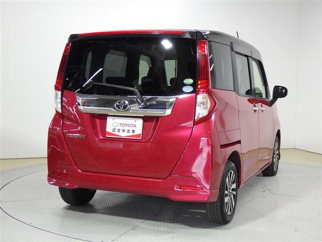 ルーミー カスタムＧ　両側電動スライド　ＬＥＤヘッドランプ　ウオークスルー　アイドリングストップ　盗難防止装置　アルミホイール　ＣＤ　スマートキー　オートクルーズコントロール　フル装備　エアバッグ　横滑り防止機能（3枚目）