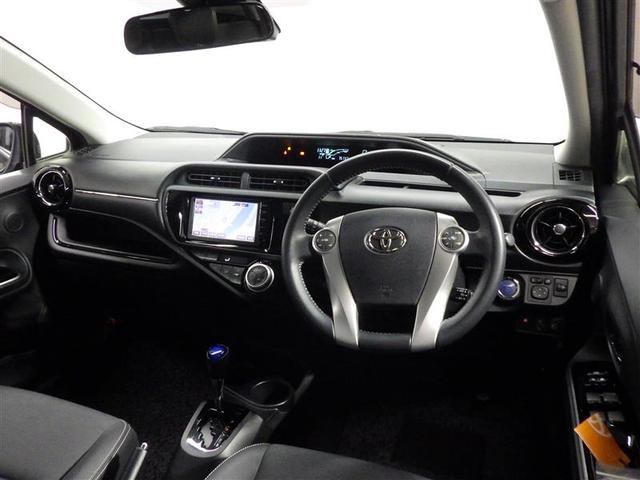 アクア Ｇブラックソフトレザーセレクション　ワンセグ　メモリーナビ　バックカメラ　衝突被害軽減システム　ＥＴＣ　盗難防止装置　ＣＤ　スマートキー　オートクルーズコントロール　フル装備　エアバッグ　横滑り防止機能　ハイブリッド（5枚目）