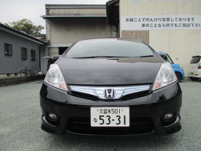 フィットシャトルハイブリッド ハイブリッド・ナビプレミアムセレクション　純正ＨＤＤナビ　ガラスコーティング済　異臭無し　ハイブリッド車　燃費リッター２５キロ（3枚目）