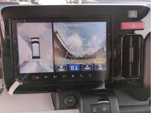 スペーシア ハイブリッドＸ　届出済未使用車　両側電動スライドドア　セーフティプラスパッケージ　全方位モニター付メモリーナビゲーション地デジＴＶ　スズキコネクト対応通信機装着車　デュアルセンサーブレーキサポートＩＩ（4枚目）