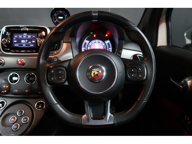 アバルト595 ツーリズモ 純正ディスプレイオーディオ 前後ドライブレコーダー ETC パドルシフト フロント&リアフォグランプ Bluetooth接続対応&USB接続ポート 純正17インチアルミホイール 取説&保証書 1年保証(80枚目)