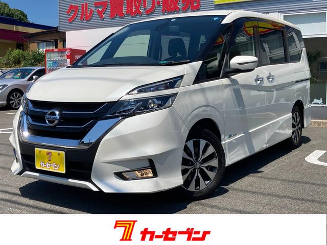 セレナ 日産 ハイウェイスター ｖセレクション １オーナー 禁煙車 防水シート 両側パワスラ エマージェンシーブレーキ ハンズフリーパワスラ クルコン 純正ｓｄナビ ｌｅｄヘッドライト オートライト オートエアコン ｅｔｃ ｂカメラ ドラレコ 福岡県 ハイウェイ