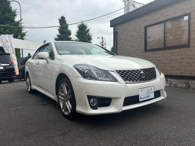 クラウン アスリート　ＥＴＣ　オートクルーズコントロール　バックカメラ　ナビ　ＴＶ　アルミホイール　ＨＩＤ　ＡＴ　スマートキー　電動格納ミラー　盗難防止システム　パワーシート　ＣＤ　ＤＶＤ再生　ＵＳＢ（4枚目）