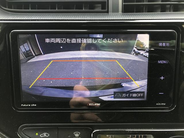 アクア Ｓスタイルブラック　ＴＲＤエアロ・社外１７インチアルミホイール・クリアランスソナー・シートヒーター・ナビ・フルセグＴＶ・バックカメラ・ＥＴＣ・トヨタセーフティセンス・ＬＥＤヘッドライト（5枚目）