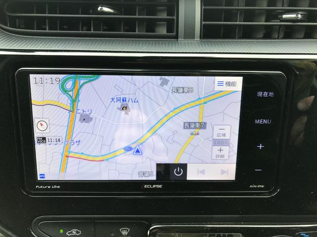 アクア Ｓスタイルブラック　ＴＲＤエアロ・社外１７インチアルミホイール・クリアランスソナー・シートヒーター・ナビ・フルセグＴＶ・バックカメラ・ＥＴＣ・トヨタセーフティセンス・ＬＥＤヘッドライト（6枚目）