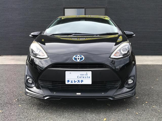 アクア Ｓスタイルブラック　ＴＲＤエアロ・社外１７インチアルミホイール・クリアランスソナー・シートヒーター・ナビ・フルセグＴＶ・バックカメラ・ＥＴＣ・トヨタセーフティセンス・ＬＥＤヘッドライト（13枚目）