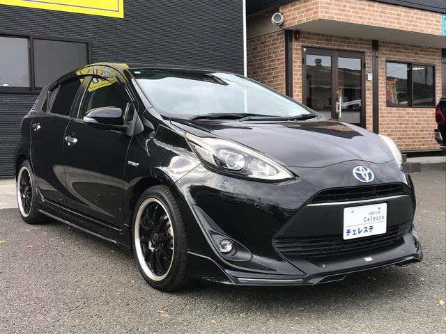 アクア Ｓスタイルブラック　ＴＲＤエアロ・社外１７インチアルミホイール・クリアランスソナー・シートヒーター・ナビ・フルセグＴＶ・バックカメラ・ＥＴＣ・トヨタセーフティセンス・ＬＥＤヘッドライト（14枚目）