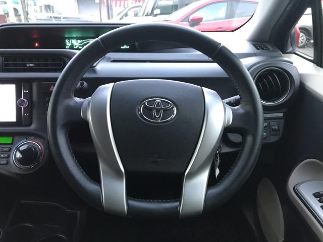 アクア G ETC ナビ TV キーレスエントリー 電動格納ミラー CVT 衝突安全ボディ ABS ESC Bluetooth エアコン パワーステアリング パワーウィンドウ(3枚目)