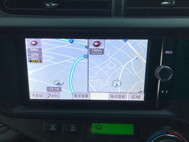 アクア G ETC ナビ TV キーレスエントリー 電動格納ミラー CVT 衝突安全ボディ ABS ESC Bluetooth エアコン パワーステアリング パワーウィンドウ(4枚目)