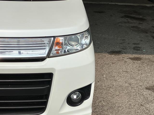 ワゴンＲスティングレー Ｘ　ＨＩＤ　スマートキー　電動格納ミラー　ベンチシート　ＡＴ　盗難防止システム　ＡＢＳ　ＣＤ　　アルミホイール　衝突安全ボディ　オートエアコン　エンジンプッシュスタート（18枚目）