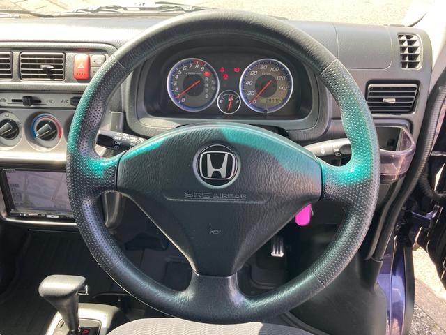 バモス Ｍ　ナビ　両側スライドドア　エアコン　パワステ　パワーウィンドウ　走行９８０００ｋｍ　オートマ　純正アルミホイール（12枚目）