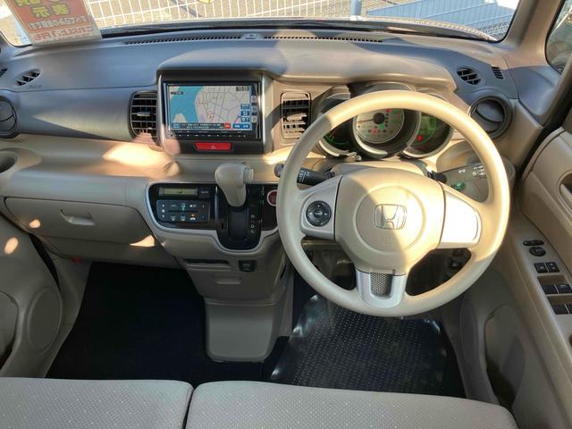 Ｎ－ＢＯＸ Ｇ・Ｌパッケージ　ＥＴＣ　バックカメラ　両側スライド・片側電動　ナビ　ＴＶ　スマートキー　アイドリングストップ　電動格納ミラー　ベンチシート　ＣＶＴ　盗難防止システム　ＡＢＳ　ＥＳＣ　ＣＤ　ＤＶＤ再生　ＵＳＢ（34枚目）