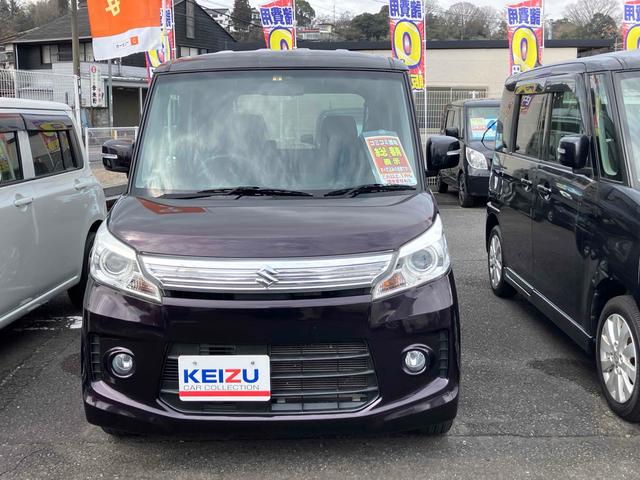 スペーシアカスタム ＧＳ　ＥＴＣ　両側スライドドア　ナビ　ＴＶ　オートライト　ＨＩＤ　スマートキー　アイドリングストップ　電動格納ミラー　ベンチシート　ＣＶＴ　盗難防止システム　ＡＢＳ　ＣＤ　ＵＳＢ（12枚目）