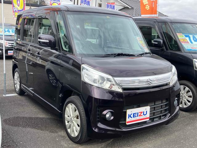 スペーシアカスタム ＧＳ　ＥＴＣ　両側スライドドア　ナビ　ＴＶ　オートライト　ＨＩＤ　スマートキー　アイドリングストップ　電動格納ミラー　ベンチシート　ＣＶＴ　盗難防止システム　ＡＢＳ　ＣＤ　ＵＳＢ（13枚目）