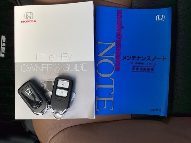 フィット ｅ：ＨＥＶリュクス　純正ナビ　フルセグ　リアカメラ　誤発進抑制機能　本革シート　ＥＴＣ付　ＬＥＤ　シートヒーター　クルーズコントロール　セキュリティアラーム　ドライブレコーダー　ＤＶＤ　ＶＳＡ　サイドエアバッグ　キーレス（25枚目）