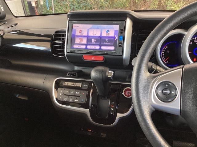 Ｎ－ＢＯＸカスタム Ｇ・Ｌパッケージ　メモリーナビ　ドラレコ　ＥＴＣ　リアカメラ　アイドリングストップ車　ナビ・ＴＶ　スマキ－　地デジＴＶ　パワーウィンドウ　片側電動両側スライドドア　盗難防止システム　オートエアコン　パワステ　整備記録簿（6枚目）