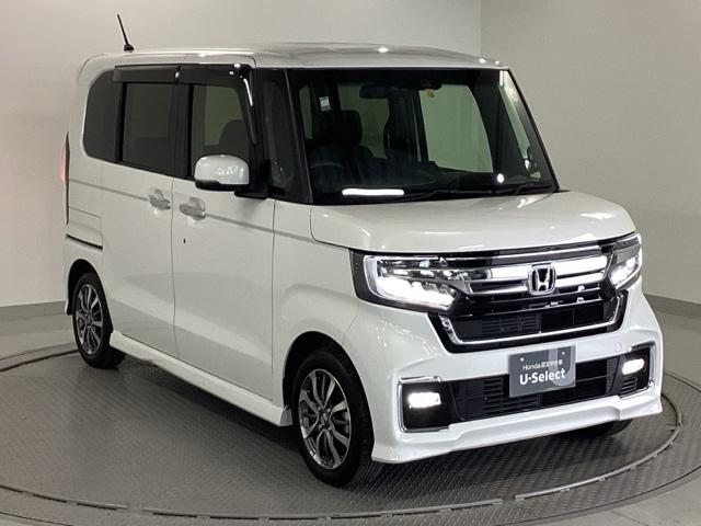 N-BOXカスタム L 純正メモリーナビ 両側電動スライドドア 両席電動スライドドア Pソナー サイドエアバッグ ナビTV Aストップ シートヒータ ベンチシート 点検記録簿 キーフリーシステム LEDライト リアカメ AC(7枚目)