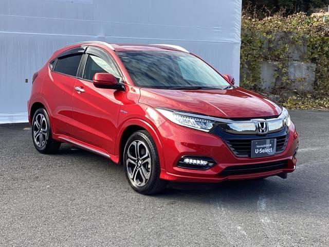 ヴェゼル ハイブリッドＺ・ホンダセンシング　メモリーナビ　ドラレコ　ＥＴＣ　リアカメラ　レーダーサポート　ＤＶＤ再生機能　整備記録簿　横滑り防止システム　バックアイカメラ　盗難防止装置　フルセ　シートヒーター付　スマ－トキ－　ＥＣＯモード（8枚目）