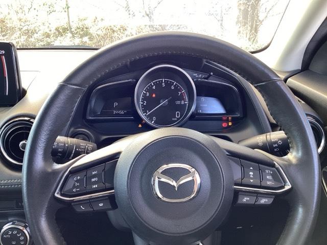 ��ɂȂ��ރX�e�A�����O�ł��B�X�e�A�����O�̉E���ɂ̓N���[�Y�R���g���[���A�������I�[�f�B�I�����R���X�C�b�`�ł��B�茳�ő���ł���̂ŕ֗��ł��B