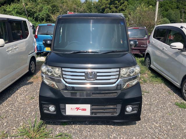 Ｎ－ＢＯＸカスタム Ｇ・Ｌパッケージ　両側スライド・片側電動　ナビ　オートライト　ＨＩＤ　スマートキー　アイドリングストップ　電動格納ミラー　ベンチシート　ＣＶＴ　盗難防止システム　ＡＢＳ　ＥＳＣ　ＣＤ　ＤＶＤ再生　アルミホイール（12枚目）