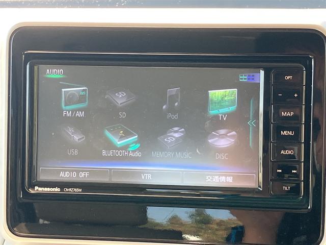 スペーシア ハイブリッドＸ　ＥＴＣ　両側電動スライドドア　ナビ　ＴＶ　クリアランスソナー　レーンアシスト　衝突被害軽減システム　オートライト　スマートキー　アイドリングストップ　電動格納ミラー　シートヒーター　ベンチシート（4枚目）