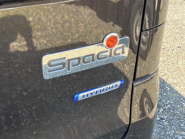 スペーシア ハイブリッドＸ　ＥＴＣ　両側電動スライドドア　ナビ　ＴＶ　クリアランスソナー　レーンアシスト　衝突被害軽減システム　オートライト　スマートキー　アイドリングストップ　電動格納ミラー　シートヒーター　ベンチシート（33枚目）