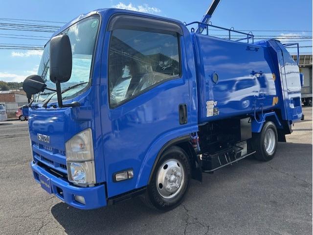 エルフトラック 　パッカー車　塵芥車　５立米　巻き込み式　回転板式　排出ダンプ式　モリタ　パックマスターα　２ｔ積　連続スイッチ　汚水タンク　全面塗装済　車内清掃済　車体サイズ長５２５／幅１８５／高２２７（ｃｍ）（24枚目）