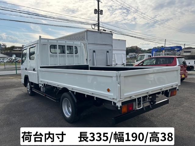 キャンター Ｗキャブロング　ワイドロング　全面塗装済　７人乗り　積載２ｔ　ＭＴ５速　ワンオーナー車　記録簿付　リアヒーター　荷台寸法　長３３５ｃｍ幅１９０ｃｍ高３８ｃｍ　高床（5枚目）