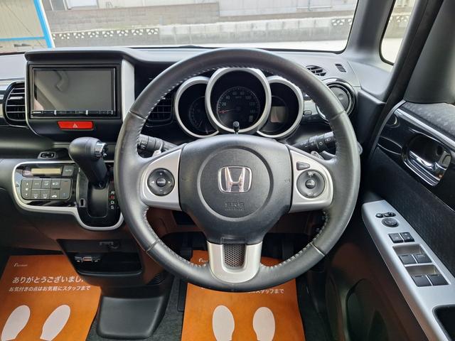 Ｎ－ＢＯＸカスタム Ｇ・ターボＬパッケージ　車検８年１２月　ナビ　テレビ　Ｂｌｕｅｔｏｏｔｈ　バックカメラ　ドラレコ　ターボ　両側電動スライドドア　ハーフレザーシート　純正アルミ　クルーズコントロール　パドルシフト（6枚目）