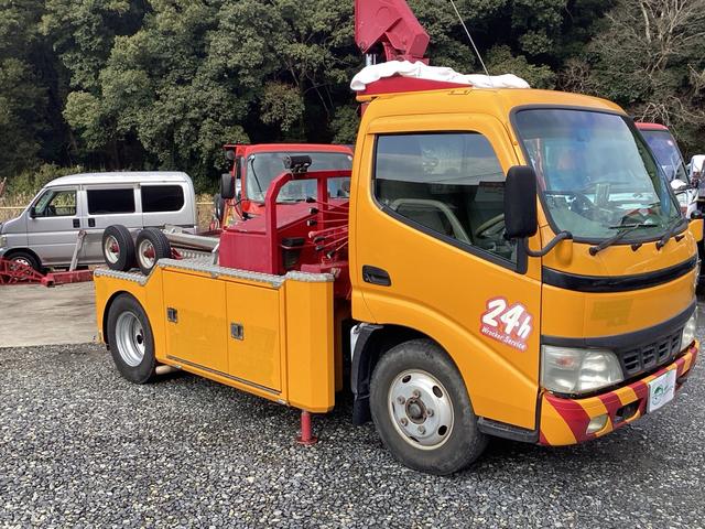 デュトロ センチュリーレッカー車 F2アンダーリフト ユニック3段クレーン 明治油圧ウインチ 左右大型工具ボックス リフト、ウインチラジコン付き バックカメラ(4枚目)