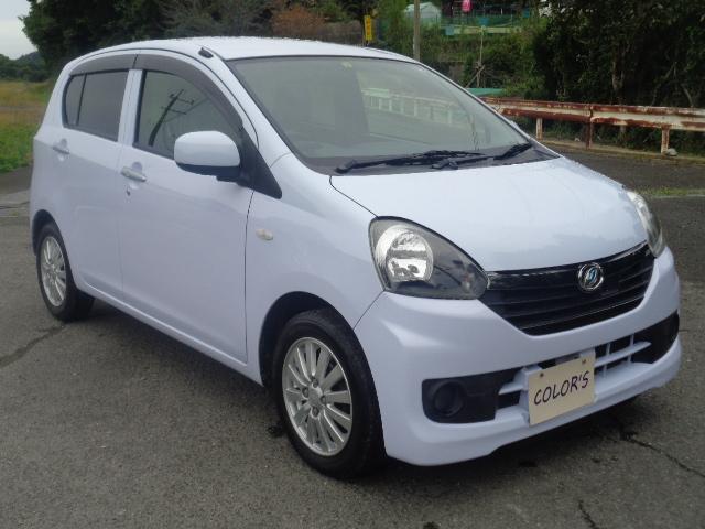 ミライース Ｘ　リミテッドＳＡ　衝突被害軽減ブレーキ　アイドリングストップ　ＣＶＴ　ＥＴＣ車載器　ナビ　電動格納ドアミラー　純正アルミホイール　走行５．６万ｋｍ（4枚目）