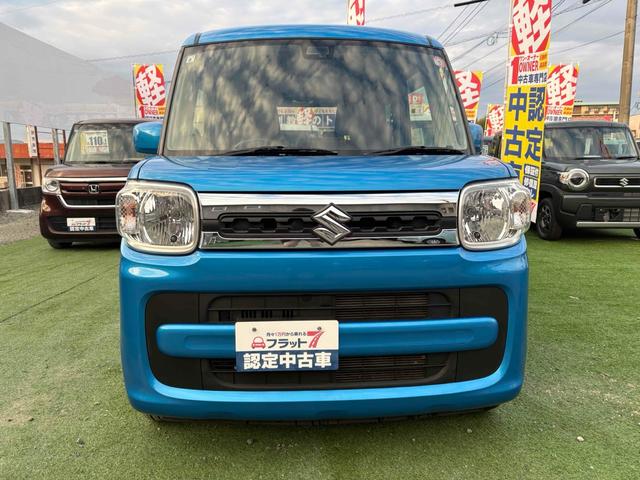 スペーシア ハイブリッドＸ　両側電動スライドドア　ＴＶ　クリアランスソナー　レーンアシスト　衝突被害軽減システム　オートライト　スマートキー　アイドリングストップ　電動格納ミラー　シートヒーター　ベンチシート　ＣＶＴ（13枚目）