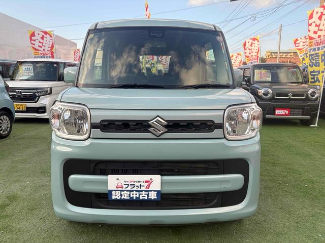 スペーシア ハイブリッドG ETC 両側スライドドア TV クリアランスソナー レーンアシスト 衝突被害軽減システム オートライト スマートキー アイドリングストップ 電動格納ミラー ベンチシート CVT 盗難防止システム(14枚目)