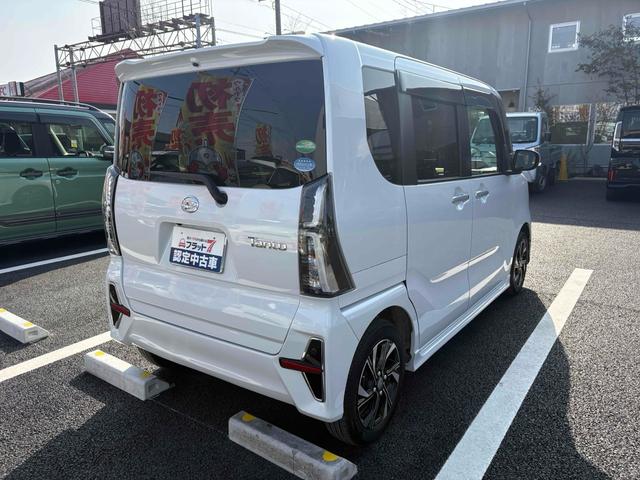タント カスタムＸ　ＥＴＣ　バックカメラ　両側電動スライドドア　ＴＶ　クリアランスソナー　衝突被害軽減システム　ＬＥＤヘッドランプ　スマートキー　アイドリングストップ　電動格納ミラー　シートヒーター　ベンチシート　ＣＶＴ（18枚目）