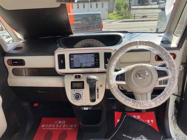 ムーヴキャンバス Ｘリミテッドメイクアップ　ＳＡＩＩ　ＥＴＣ　バックカメラ　両側電動スライドドア　ナビ　ＴＶ　衝突被害軽減システム　オートライト　スマートキー　アイドリングストップ　電動格納ミラー　ベンチシート　ＣＶＴ　盗難防止システム　ＡＢＳ　ＥＳＣ（2枚目）