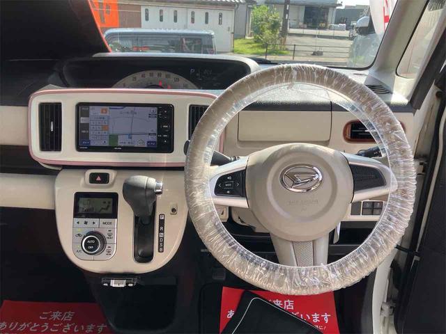 ムーヴキャンバス Ｘリミテッドメイクアップ　ＳＡＩＩ　ＥＴＣ　バックカメラ　両側電動スライドドア　ナビ　ＴＶ　衝突被害軽減システム　オートライト　スマートキー　アイドリングストップ　電動格納ミラー　ベンチシート　ＣＶＴ　盗難防止システム　ＡＢＳ　ＥＳＣ（3枚目）