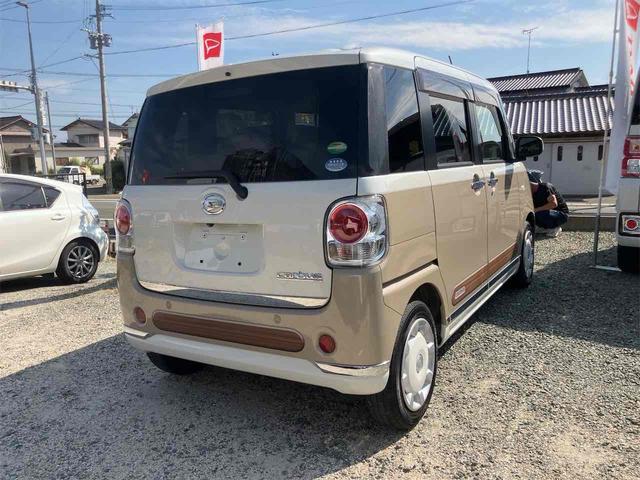 ムーヴキャンバス Ｘリミテッドメイクアップ　ＳＡＩＩ　ＥＴＣ　バックカメラ　両側電動スライドドア　ナビ　ＴＶ　衝突被害軽減システム　オートライト　スマートキー　アイドリングストップ　電動格納ミラー　ベンチシート　ＣＶＴ　盗難防止システム　ＡＢＳ　ＥＳＣ（15枚目）