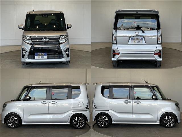 タント カスタムＸ　スマキー　両側パワスラ　衝突軽減　車線逸脱　Ｐセンサー　ＩストップＡＡＣ　前席シートヒーター　純１４ＡＷ　社外ナビ　フルセグＴＶ　ＢＴ　ＤＶＤ　Ｂカメラ　ＥＴＣ（5枚目）