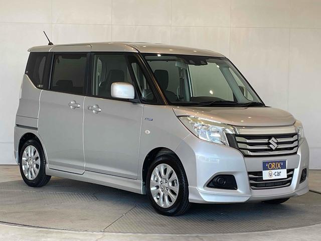 ソリオ ハイブリッドMX DCBS レーンキープ Pセンサー ACC 左側パワスラ Iストップ スマートキー Pスタート AAC 運転席シートヒーター 純正15アルミ ステリモ 社外ナビ BT CD DVD バックカメラ(19枚目)