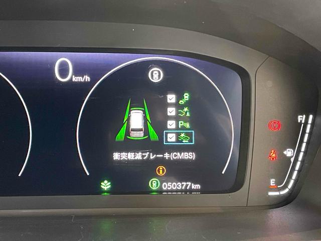 ステップワゴン e:HEVスパーダ CMBS レーンキープ BSI Pセンサー ACC 両側パワスラ LEDヘッド フォグ 純正16アルミ デュアルAAC シートヒーター Pバックドア 純正ナビ フルセグTV BT バックカメラ(15枚目)